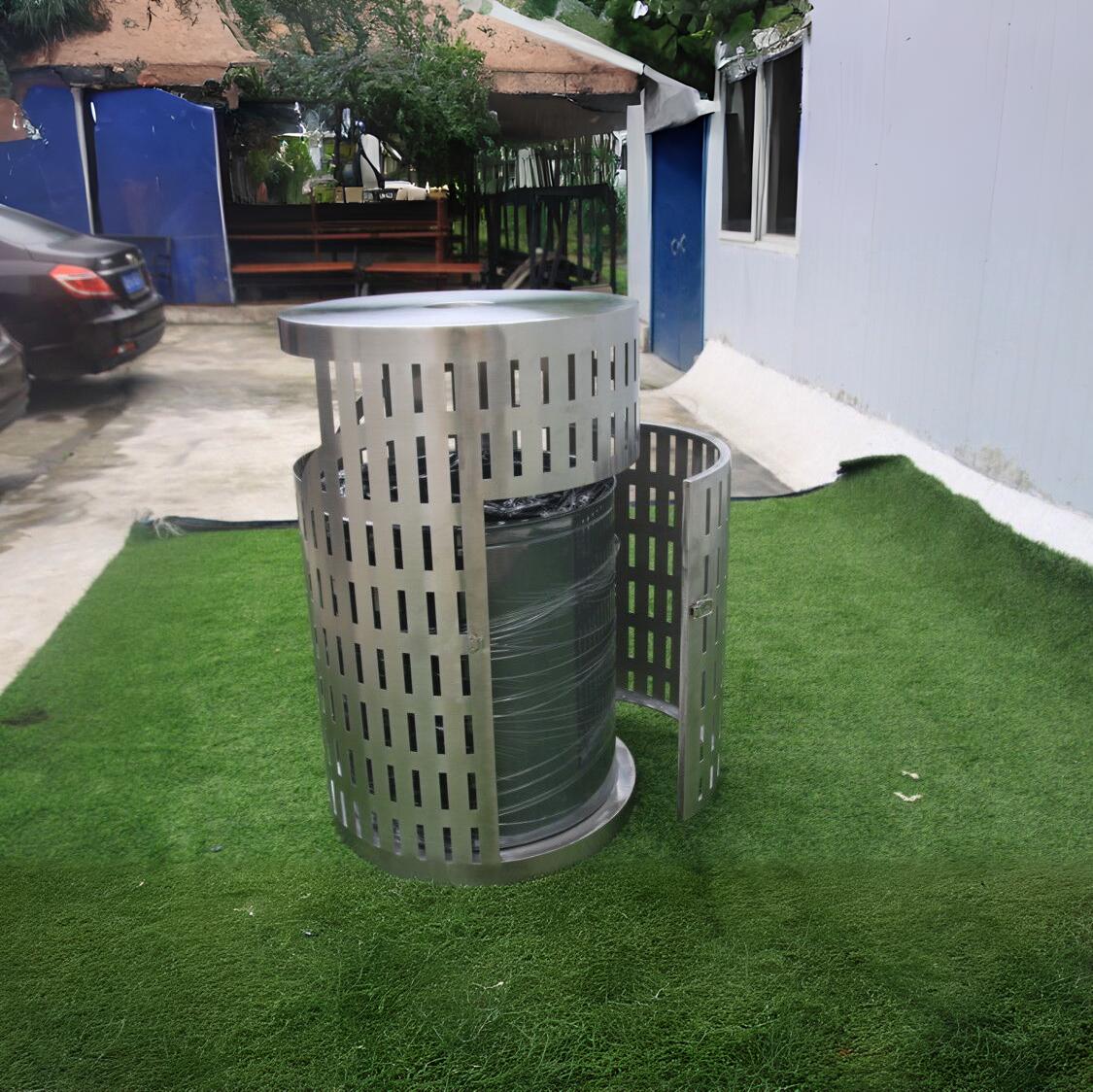 Stainless Steel Trash Bin - Image 3