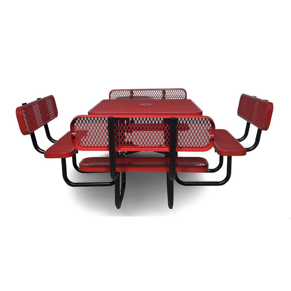 Square Picnic Table - Thermoplastic Steel - Portable - Image 3