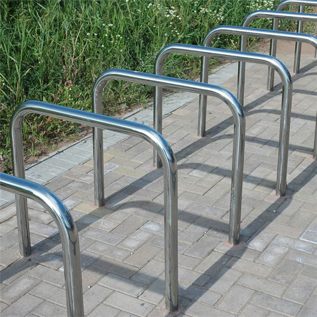 Single Source Supply metal stainless steel U inverted inground bike rack outdoor toronto Ontario Canada