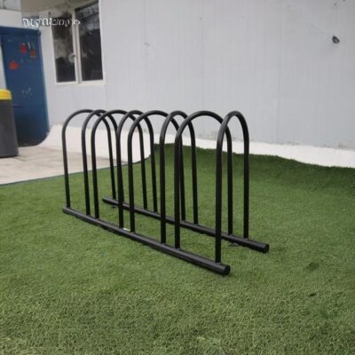Single_Source_Supply_metal_stainless_steel_ground_hoop_rack_surface_mounted_bike_rack_outdoor_toronto_Ontario_Canada_2