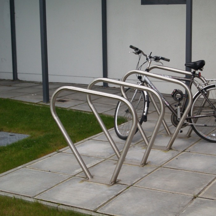 Single_Source_Supply_metal_stainless_steel_single_triangle_bicycle_surface_mounted_bike_rack_outdoor_toronto_Ontario_Canada