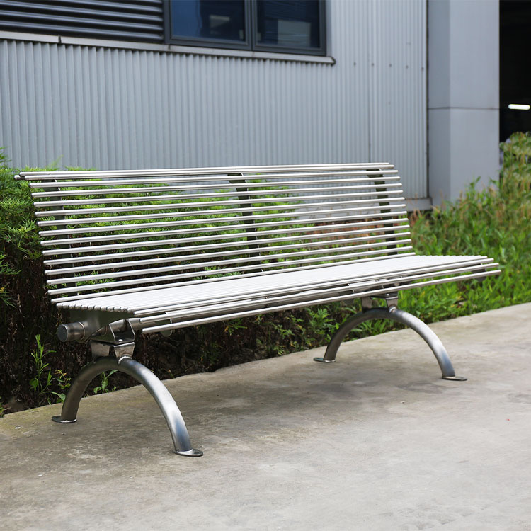 Stainless Steel Garden Bench - Image 4