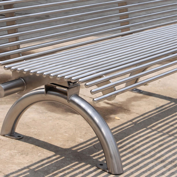 Stainless Steel Garden Bench - Image 3