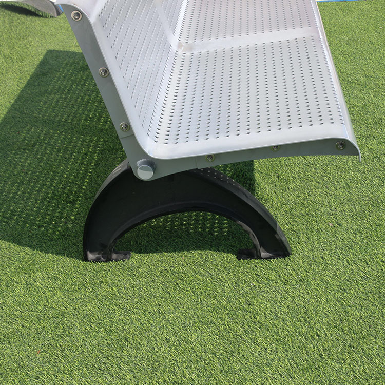 Park Perforated Steel Bench - Image 3
